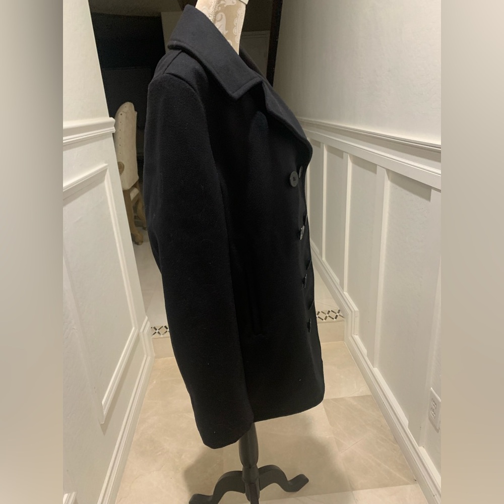 Scott Men's Elegant Black Peacoat - Picture 6 of 11